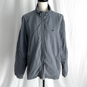 Quicksilver zip up jacket Grey/blue Medium